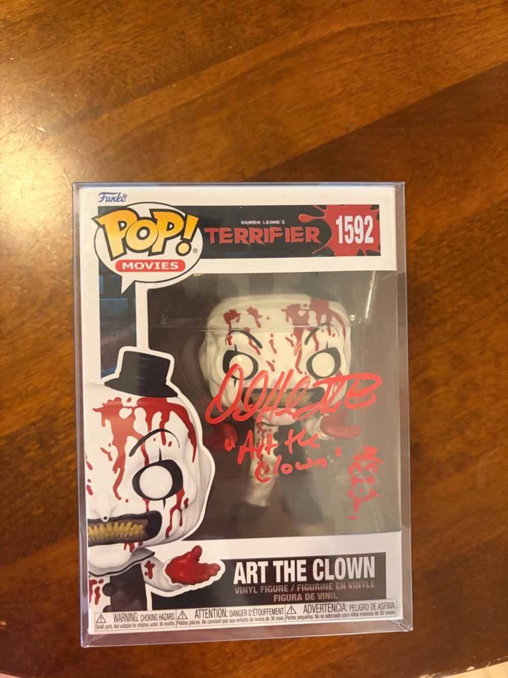 Funko Pop! Certification Card Display – White, Black, Red